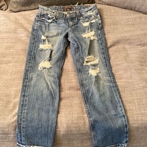 Joes jeans. Distressed. Mid waist jeans